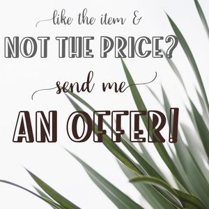 Offers are welcome 😀